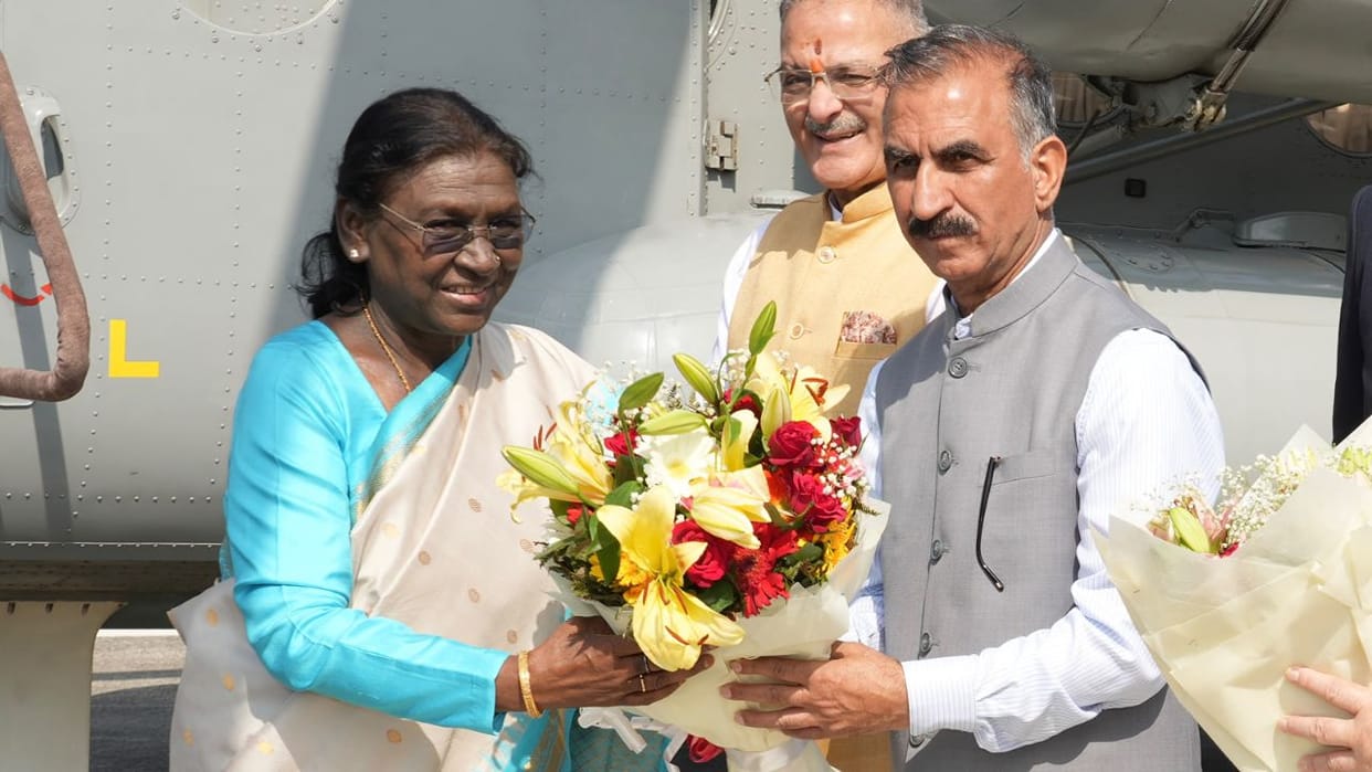 president droupadi murmu reaches bilaspur aiims convocation himachal