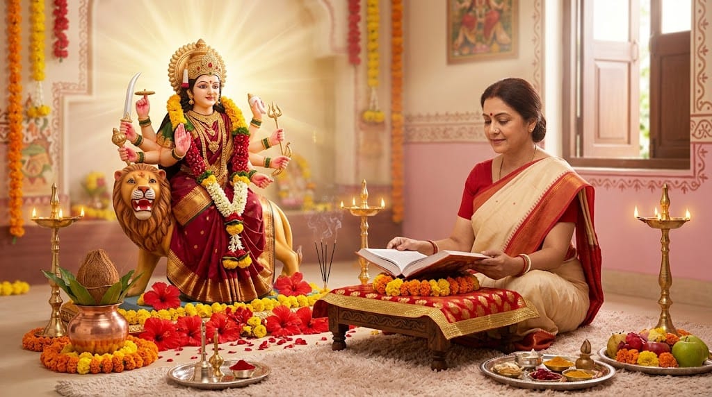 Shardiya Navratri 2026 Know Why Durga Saptashati Path mportance and Beliefs Behind Reciting in hindi