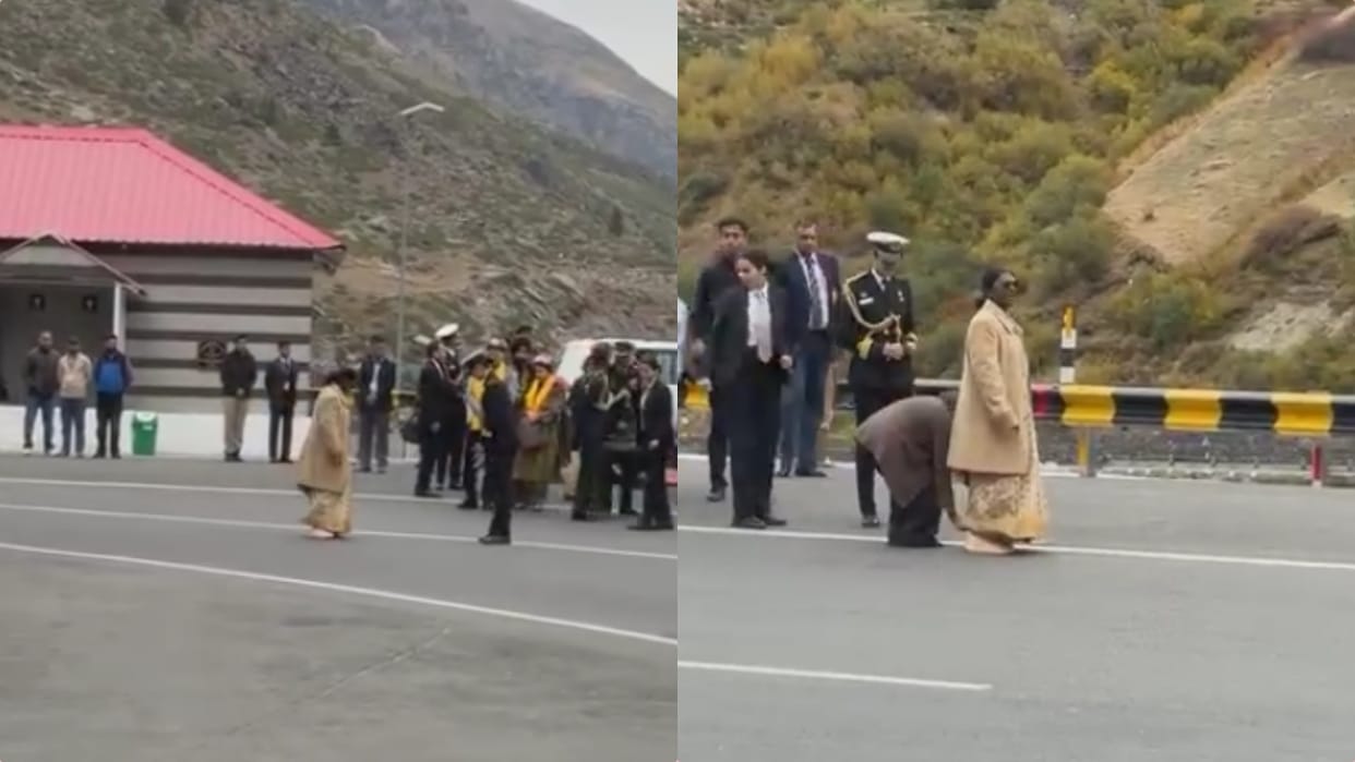 president murmu atal tunnel rohtang snowfall himachal visit