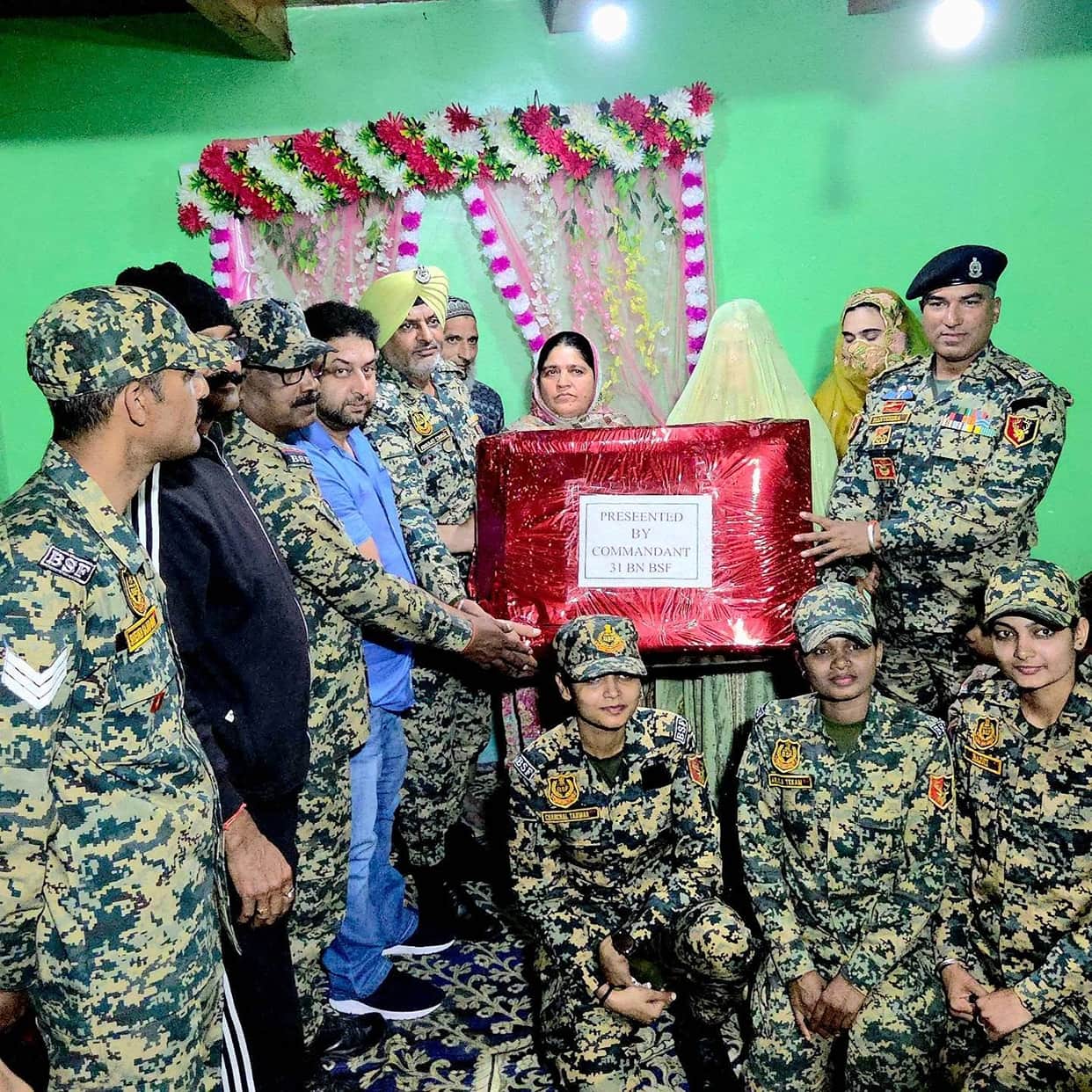 BSF fulfills a father's duty at the wedding of a martyred soldier's daughter.