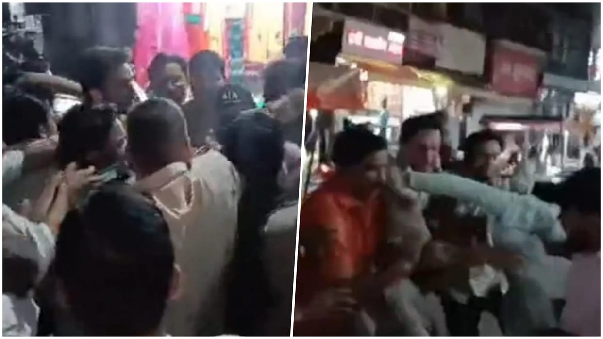 Vidisha:Congress Takes to Streets, Attempts to Burn PM’s Effigy,Police Use Water Cannon to Disperse Protesters