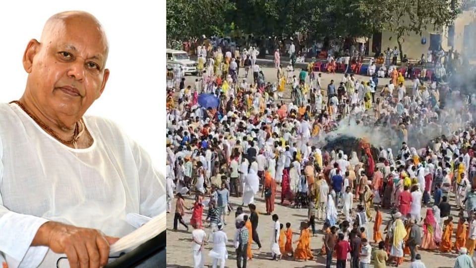 Last rites of Padma Shri Sant Ramesh Baba performed in Mathura