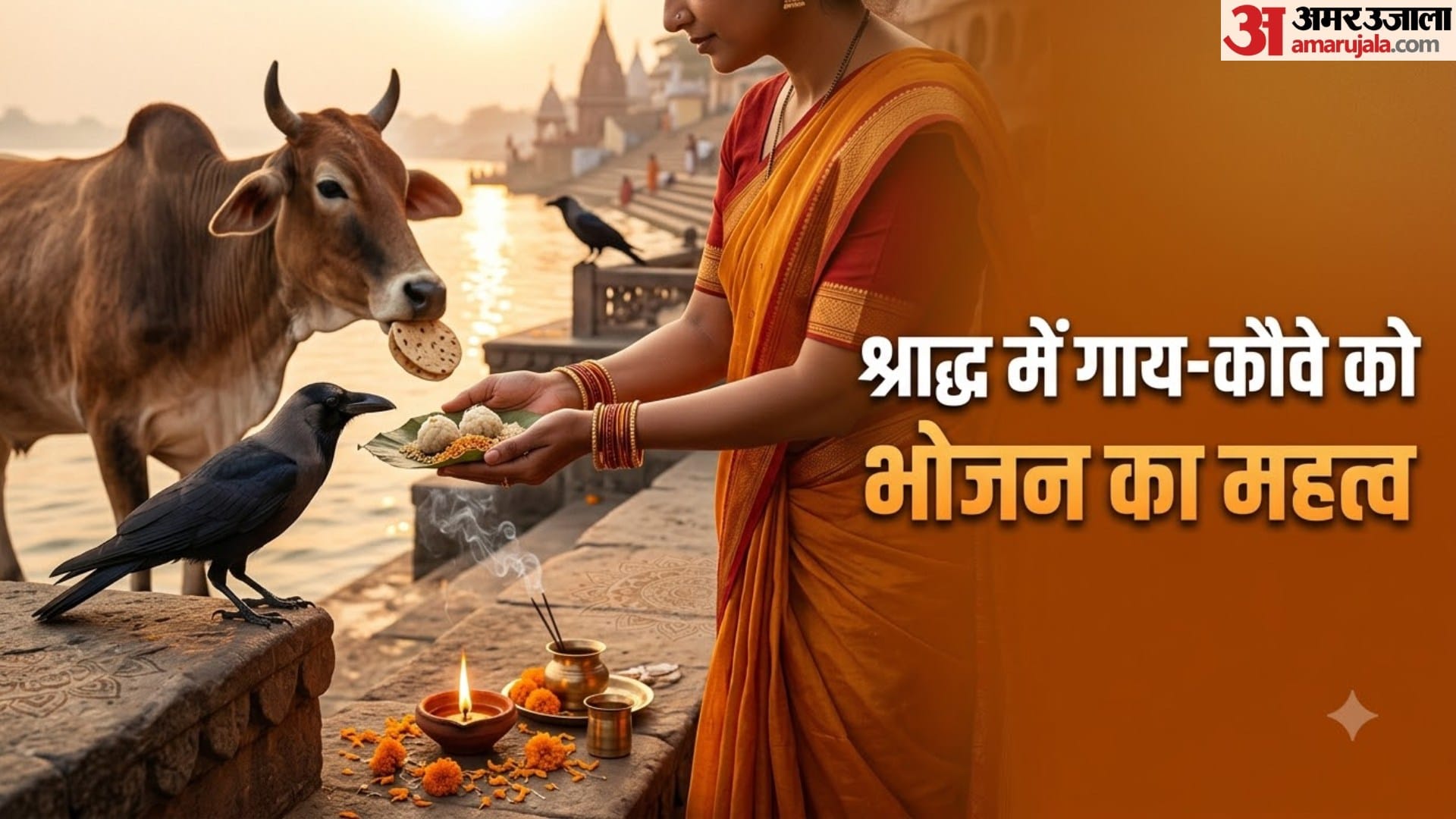 श्राद्ध में गाय-कौवे को भोजन का महत्व