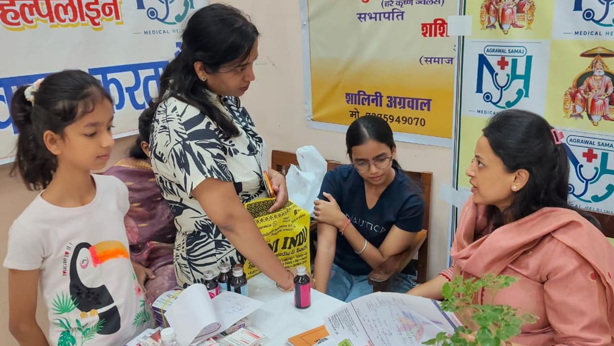 Varanasi 80 women examined health camp received advice skin issues and sun protection along other tips