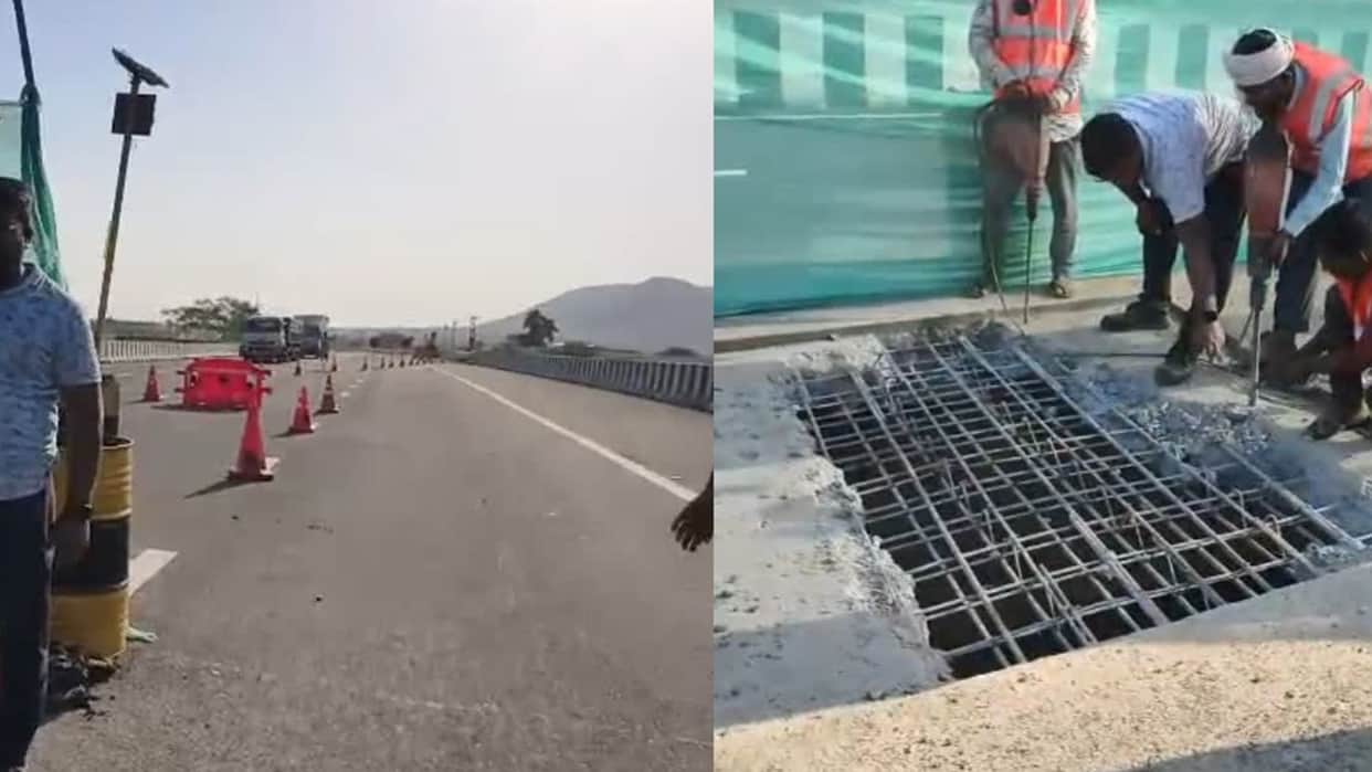 Cracks appear on Delhi-Mumbai Expressway in Ratlam: Two lanes closed for safety