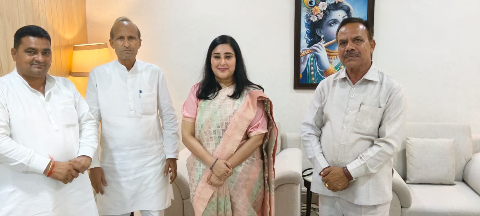 दिल्ली मुलाकात करने पहुंचे प्रमोद बालियान व अन्य
