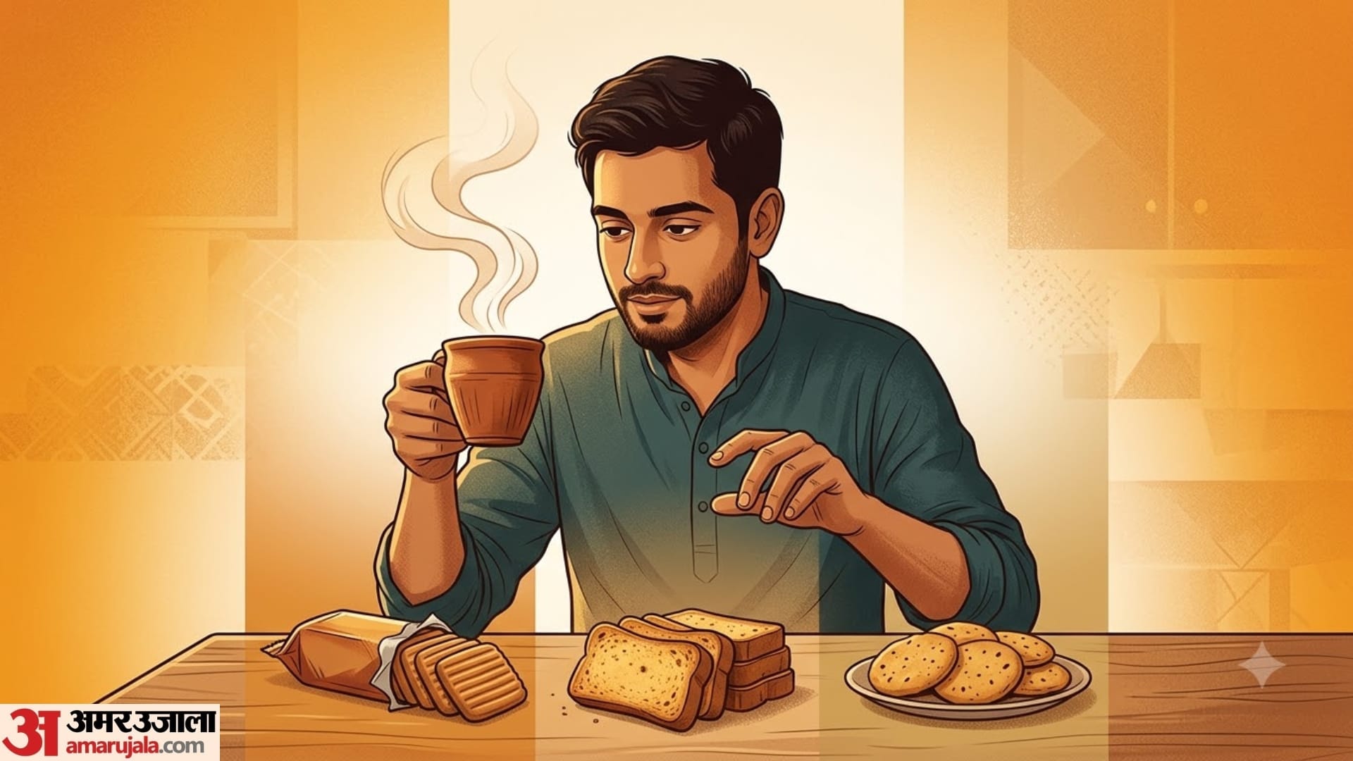 Which Is the Unhealthiest Snack with Tea: Biscuits, Rusk or Mathri