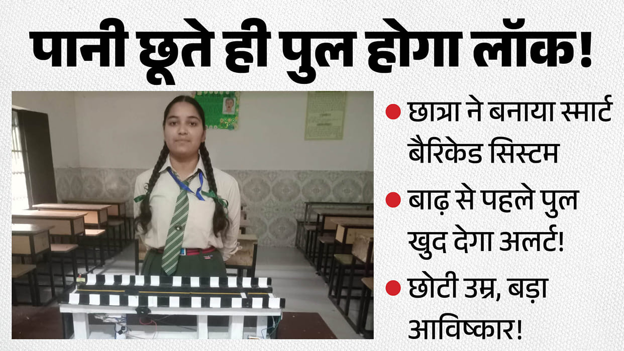 Hamirpur Student Safe Smart Bridge Flood Sensor Model