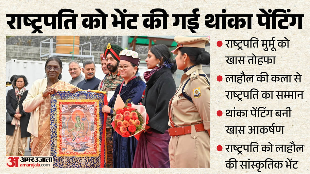 president droupadi murmu thanka painting lahaul cultural symbol