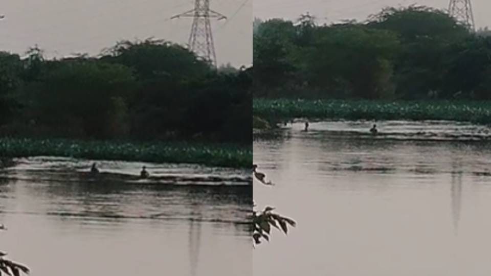 young man saved his friend from drowning in drain in Lucknow but was swept away himself by strong current