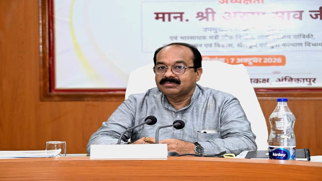 CG News: bad roads repair before festive season says Deputy CM Arun Sao