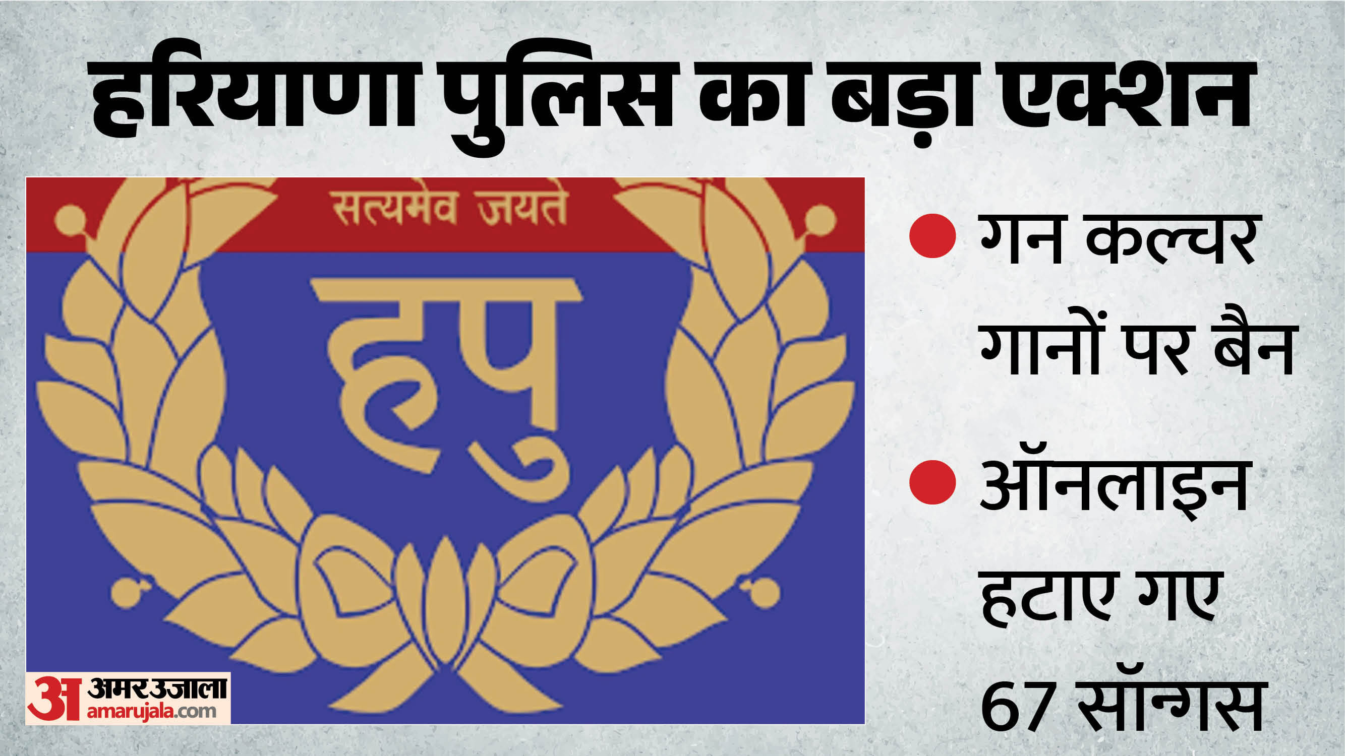गन कल्चर पर हरियाणा पुलिस का एक्शन