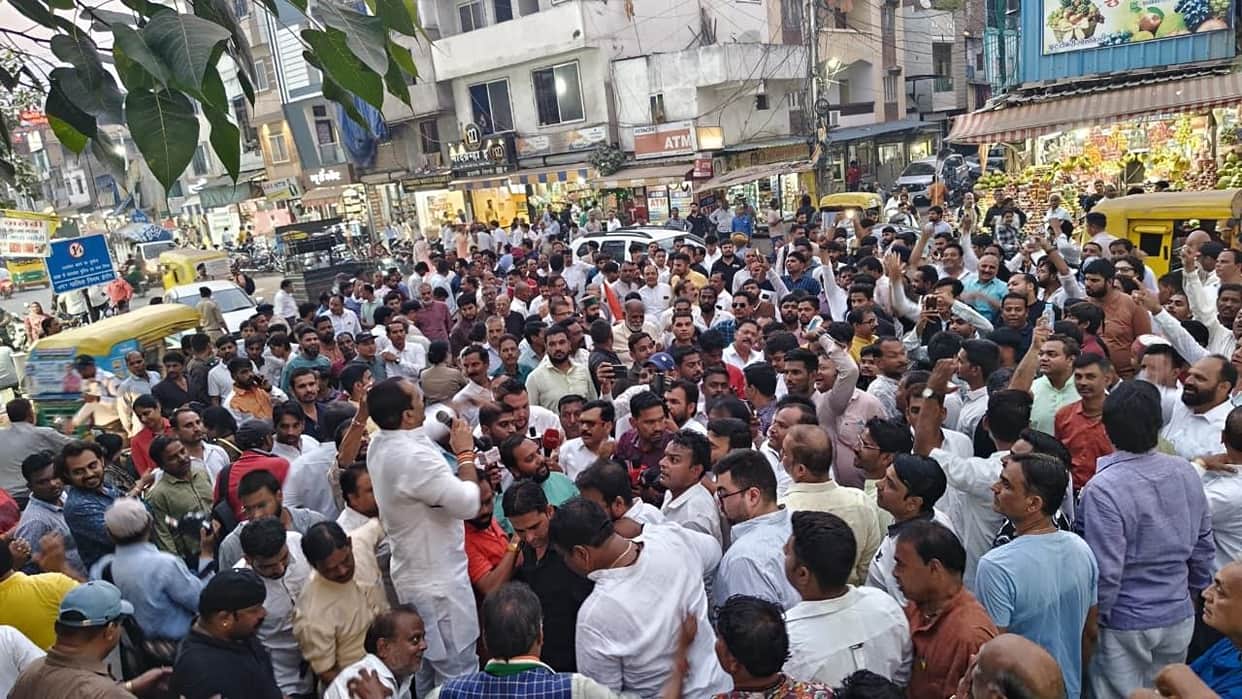 indore-congress-protest-march-election-commission-gyanesh-kumar-effigy