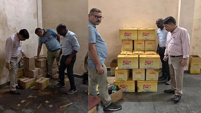 खाद्य सुरक्षा विभाग की टीम ने की कार्रवाई