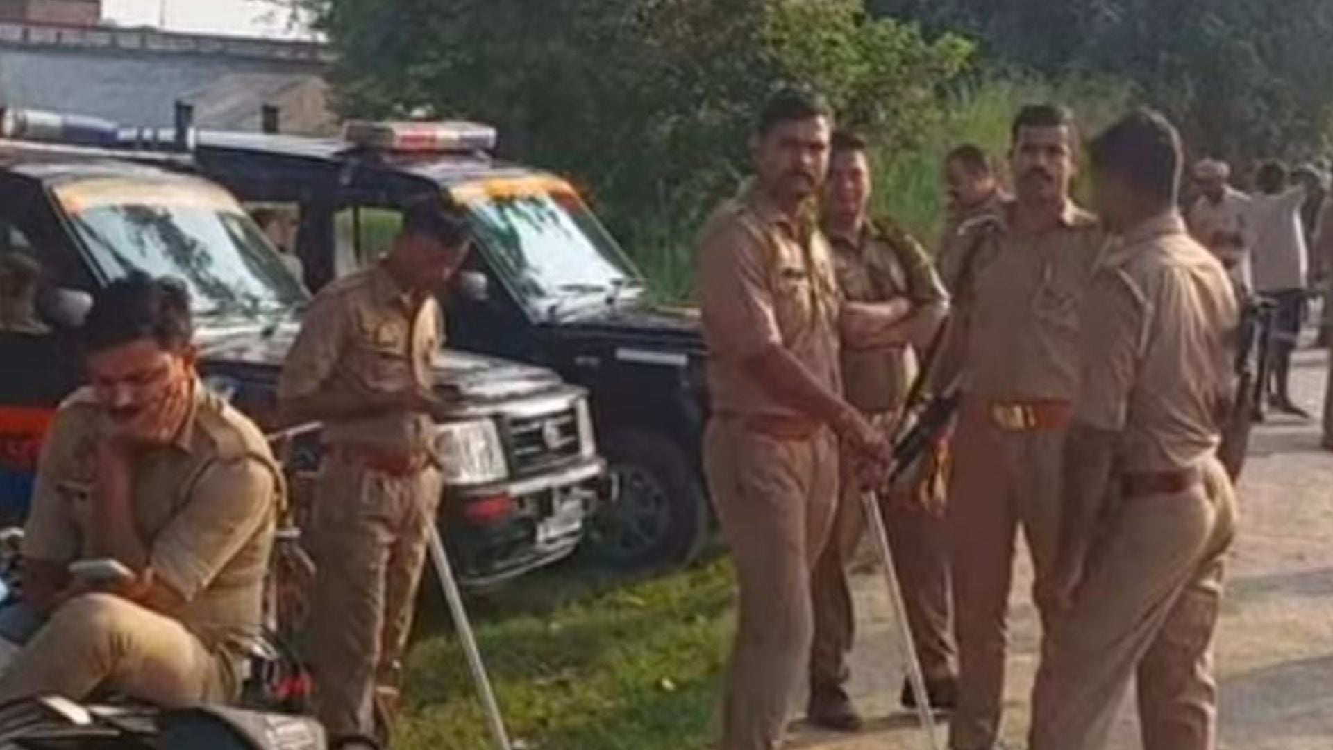 Two youths jumped into river following police action regarding land measurement dispute one missing ghazipur