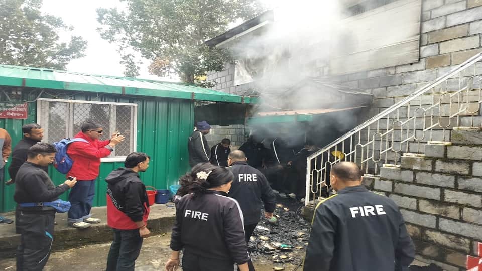 Fire breaks out at the Forest Department's divisional office in Nainital