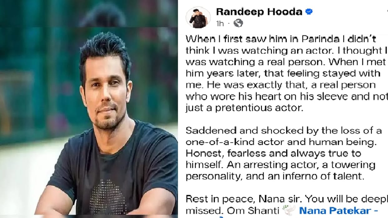 Yashpal Sharma and Randeep Hooda express feeling on social media on death of Nana Patekar