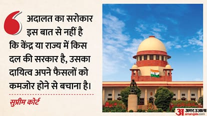 सुप्रीम कोर्ट की बड़ी टिप्पणी