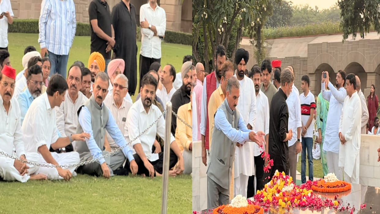 INDIA Alliance protest: CM Sukhvinder Sukhu also joins in; pays tribute to Mahatma Gandhi at Rajghat.