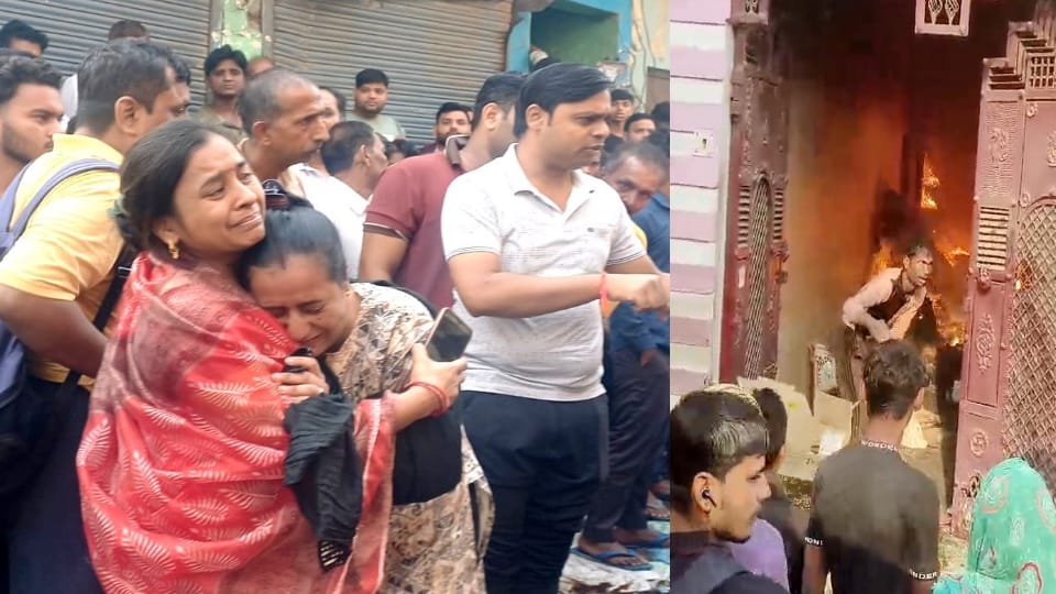 Fire in Baghpat: Mother and daughter die from burns and suffocation; eight people, including a trader