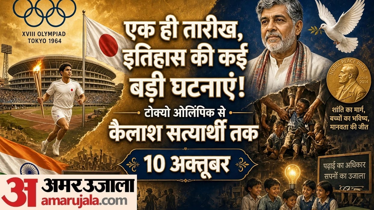 October 10 in History Tokyo Olympics Kailash Satyarthi Nobel Prize Announcement and Major Events