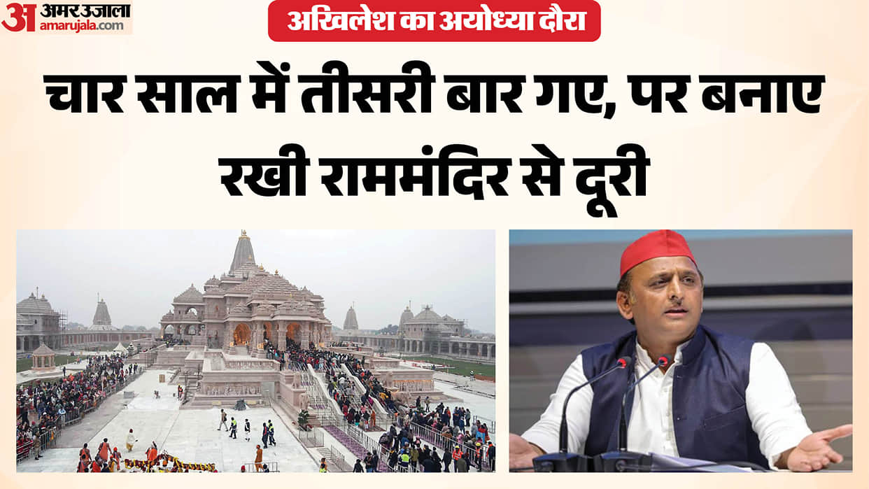 UP: Akhilesh visits Ayodhya just before the elections, raising questions about his distance from the Ram templ