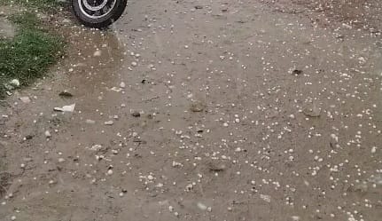 Weather turns again in Bareilly Heavy rain accompanied by thunder and lightning hailstorm threatens crops Yell