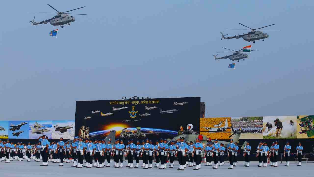 IAF celebrates its 94th Raising Day with grandeur Air Chief AP Singh takes salute at parade photos