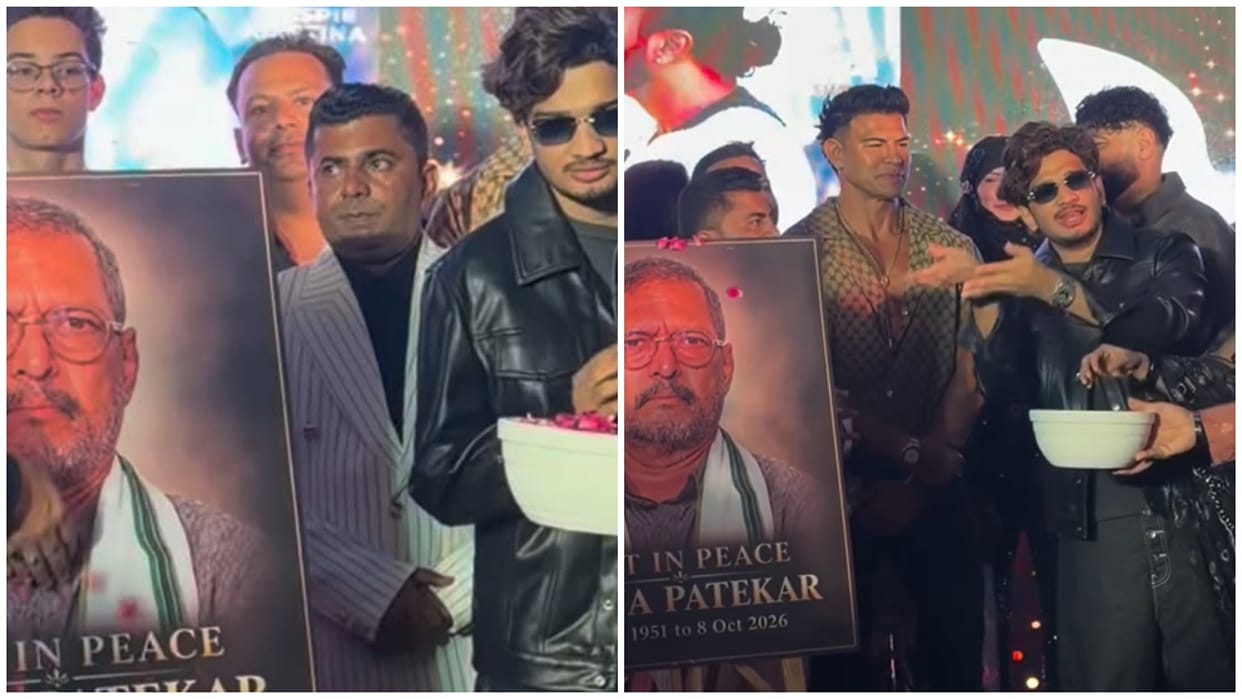 Munawar Faruqui Pays Tribute To Nana Patekar Refuses To Recreate Gesture For Photographers
