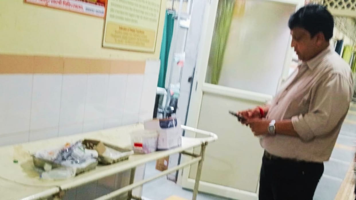 Shastri Hospital Syringes found on stretchers watchmen administering treatment CMO issues notice