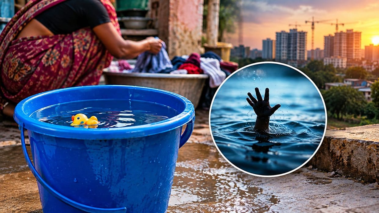 Nine-month-old infant died after drowning in bucket in Gurugram