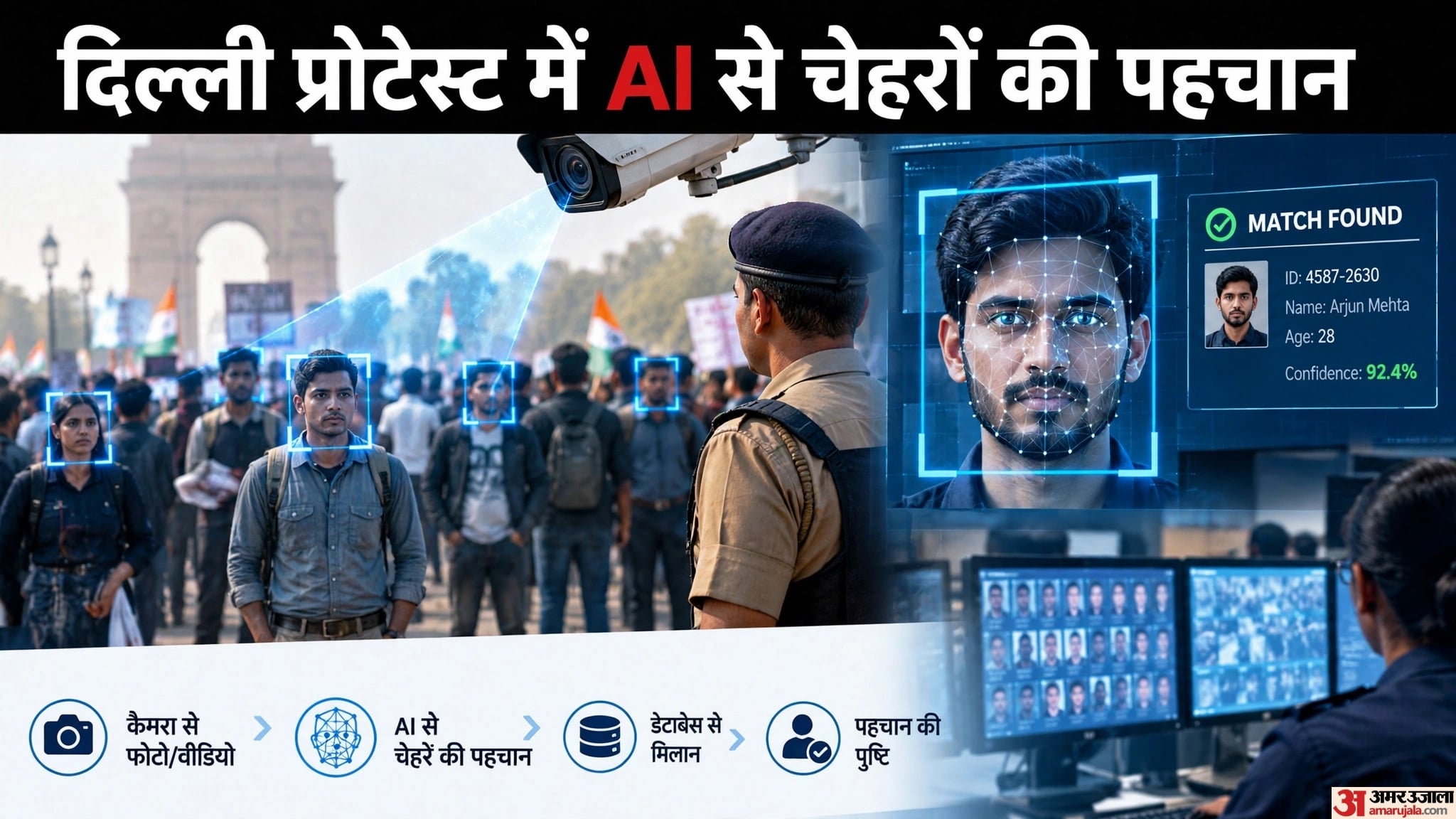 Delhi CJP Protest: How AI Face Recognition Works, It Identify Everyone Crowd?