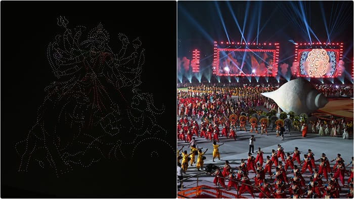 Grand launch of Durga Puja at Eden Gardens; Bengal's folk culture captivates hearts; CM Suvendu attended