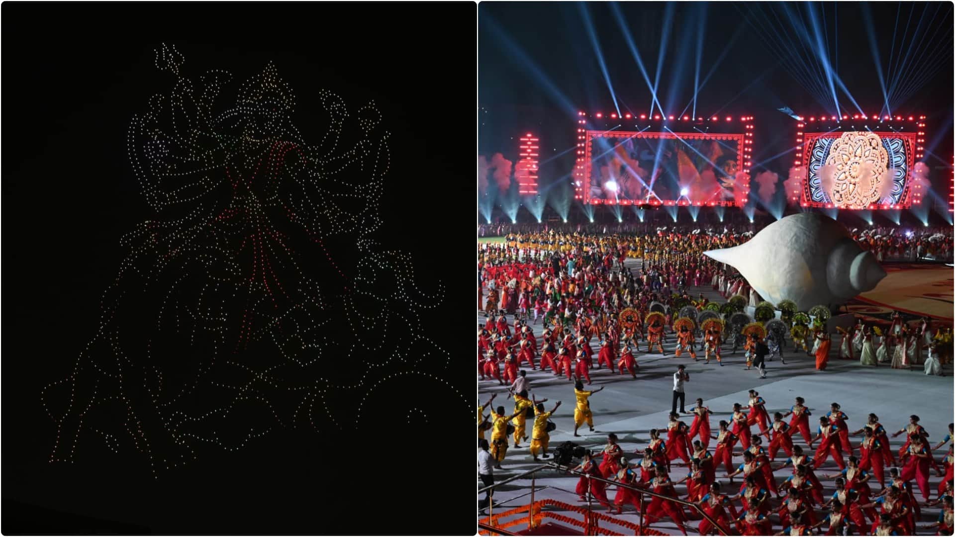 Grand launch of Durga Puja at Eden Gardens; Bengal's folk culture captivates hearts; CM Suvendu attended