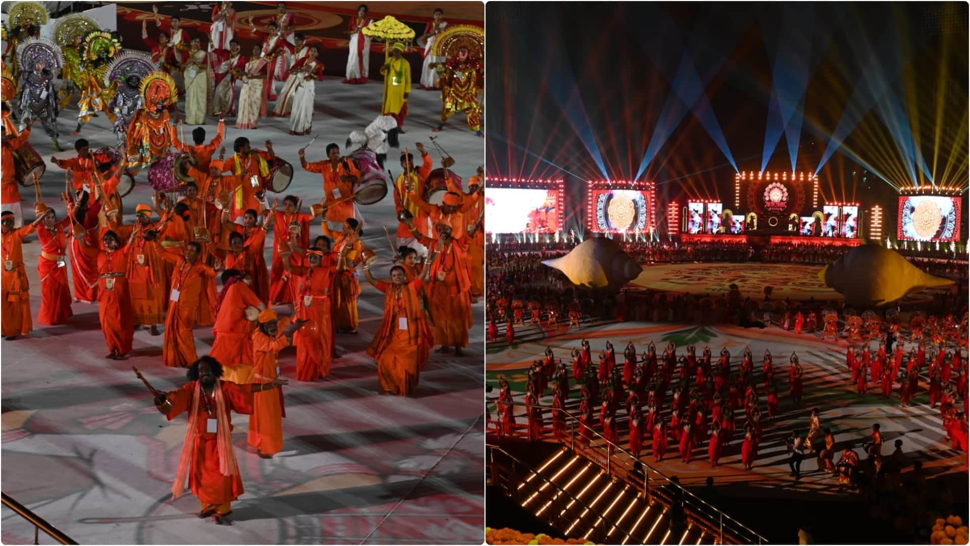 Grand launch of Durga Puja at Eden Gardens; Bengal's folk culture captivates hearts; CM Suvendu attended
