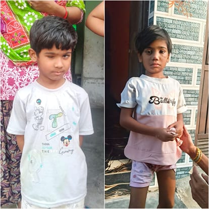 Alto car runs over innocent children playing outside their home; incident captured on CCTV