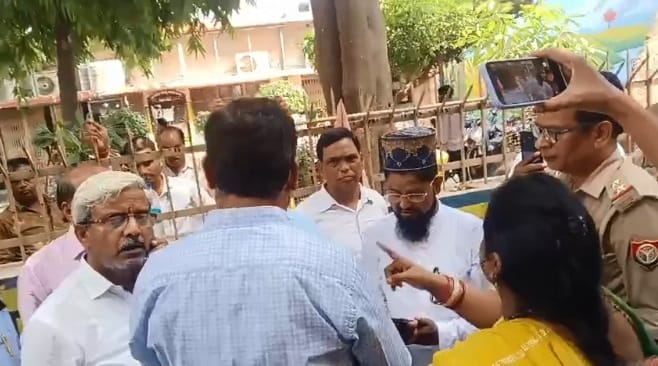 Kanpur Residents angered by waterlogging created a ruckus at the municipal office staged sit in for four hours
