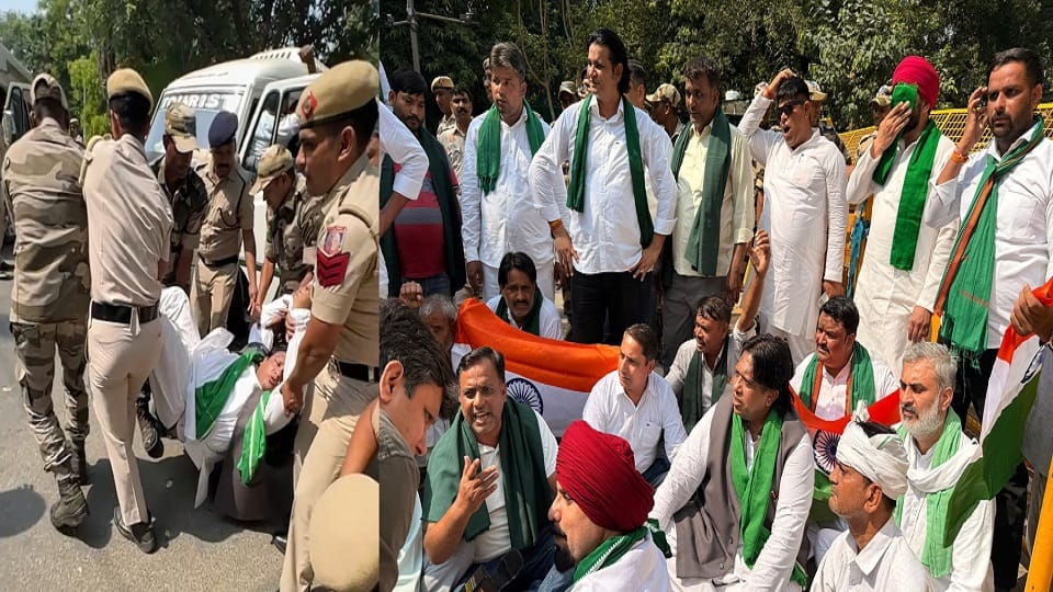 Lok Dal Chief Sunil Singh Detained at Jantar Mantar Protest