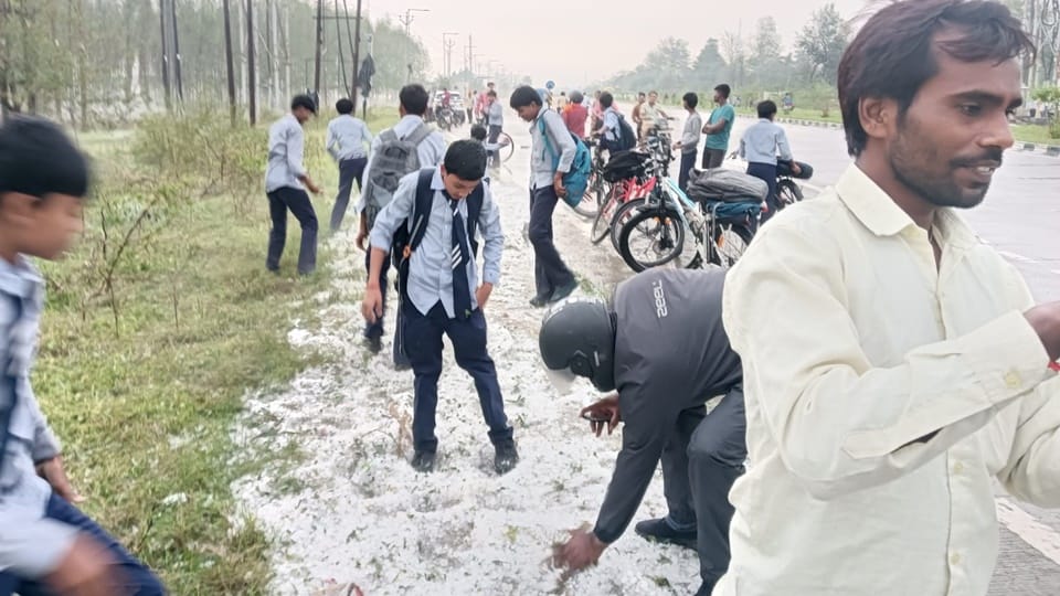 Storms, rain, and hailstorms in Moradabad division caused heavy crop damage, with one person killed Sambhal