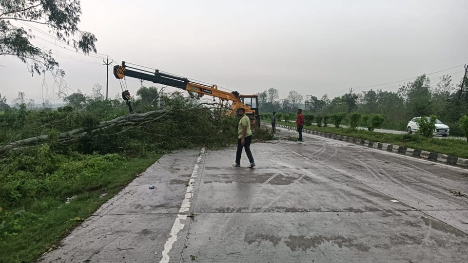 Storms, rain, and hailstorms in Moradabad division caused heavy crop damage, with one person killed Sambhal