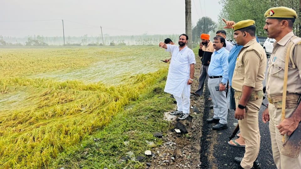 Storms, rain, and hailstorms in Moradabad division caused heavy crop damage, with one person killed Sambhal