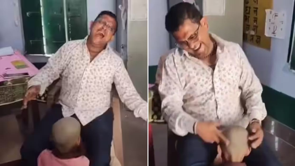 Teacher Suspended After Video Shows Him Playing Tabla on Students Head in UP School