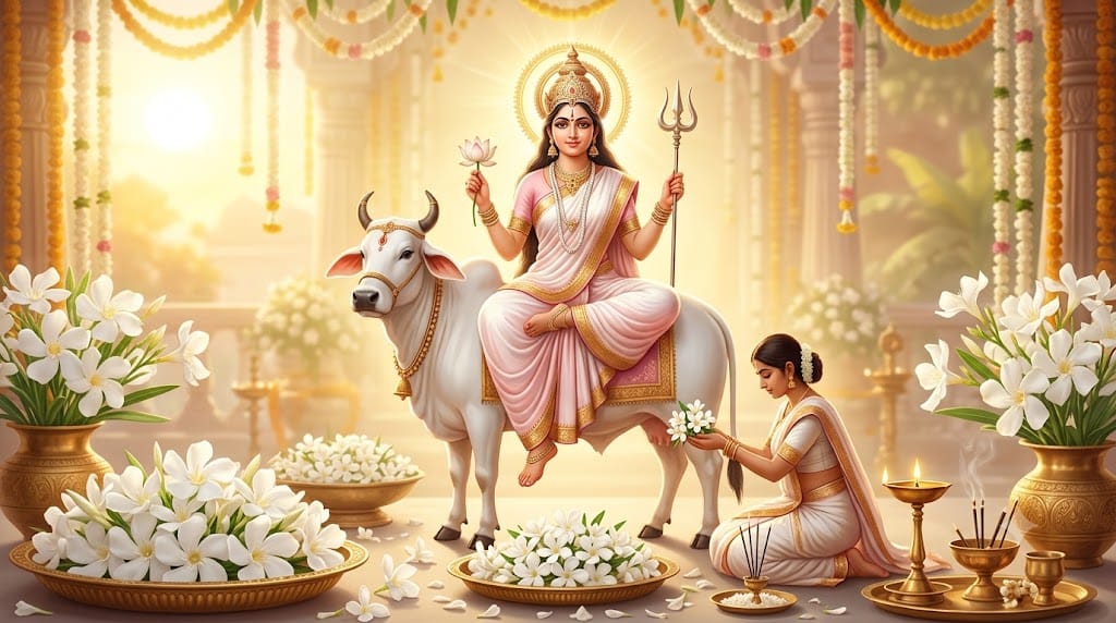 Shardiya Navratri 2026 Which Flowers Should You Offer to the 9 Forms of Maa Durga?