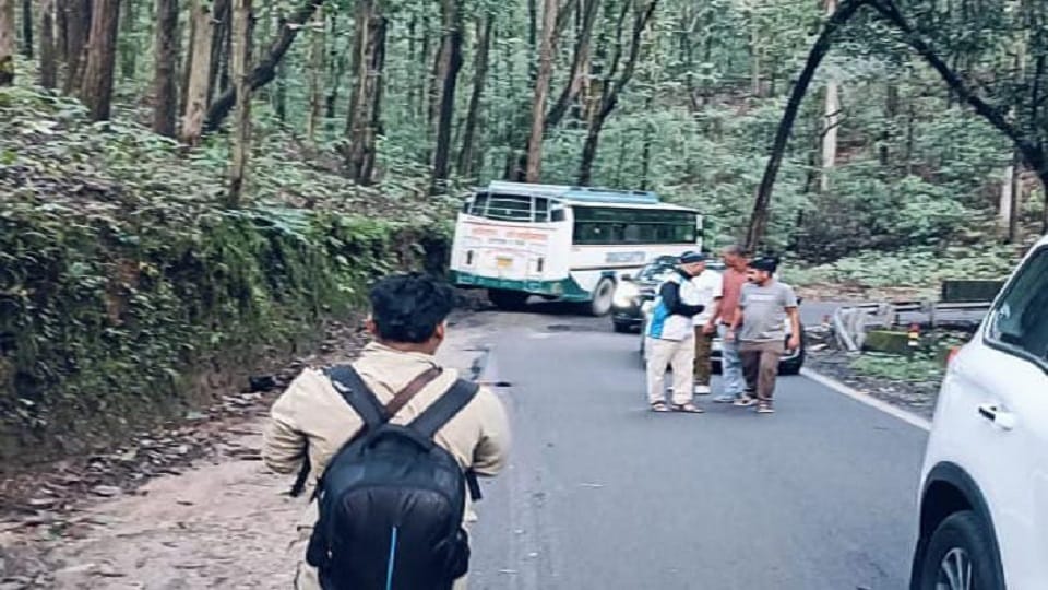 Tragic accident on Marchula-Ramnagar highway: Bus runs over bike from behind; young man killed