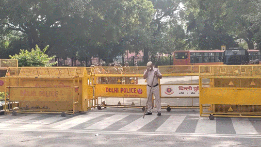 CJP Protest Blockades and traffic jam-like conditions on routes leading to Delhi