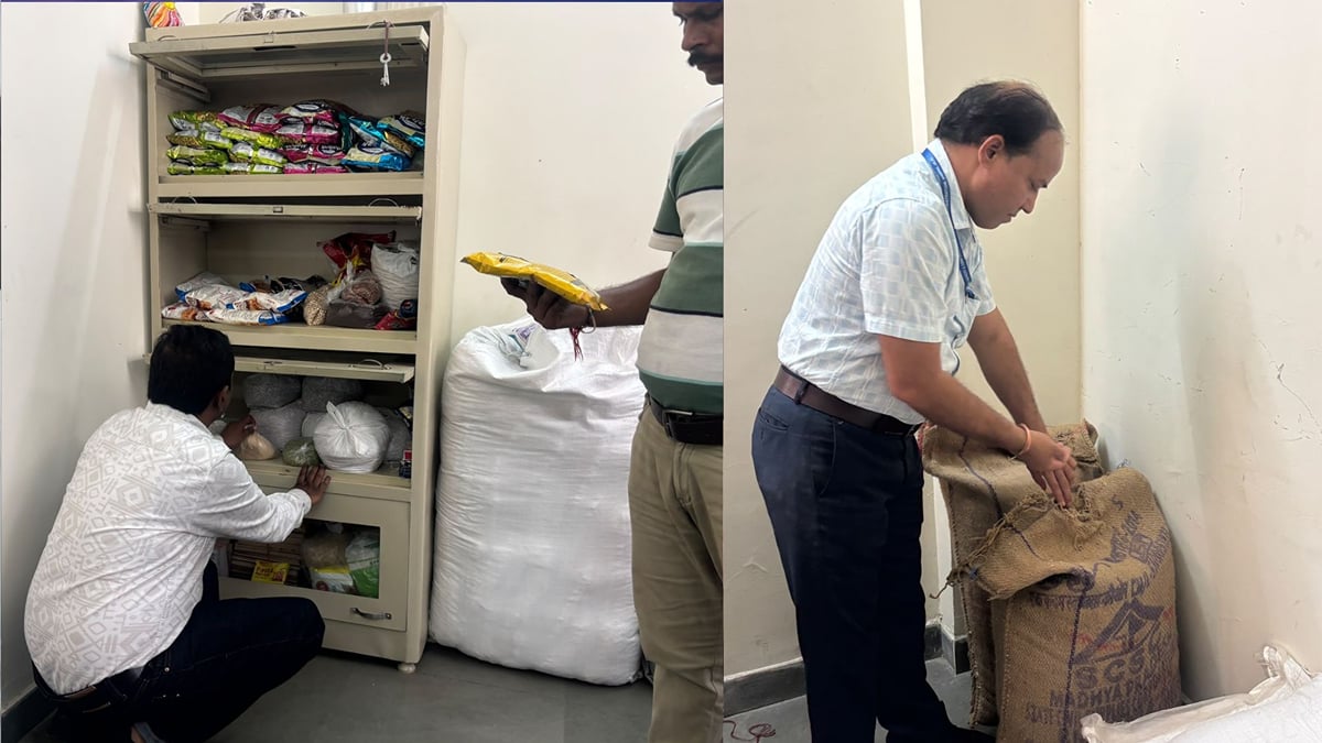 भोपाल: कन्या महाविद्यालय के छात्रावास के भोजन में इल्ली मिलने की शिकायत, खाद्य सुरक्षा विभाग ने लिए नमूने