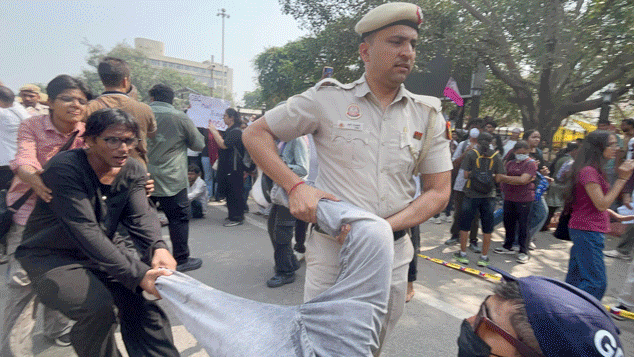 Delhi CJP Protest Live Updates CJP protests demanding the resignation of CEC Gyanesh Kumar