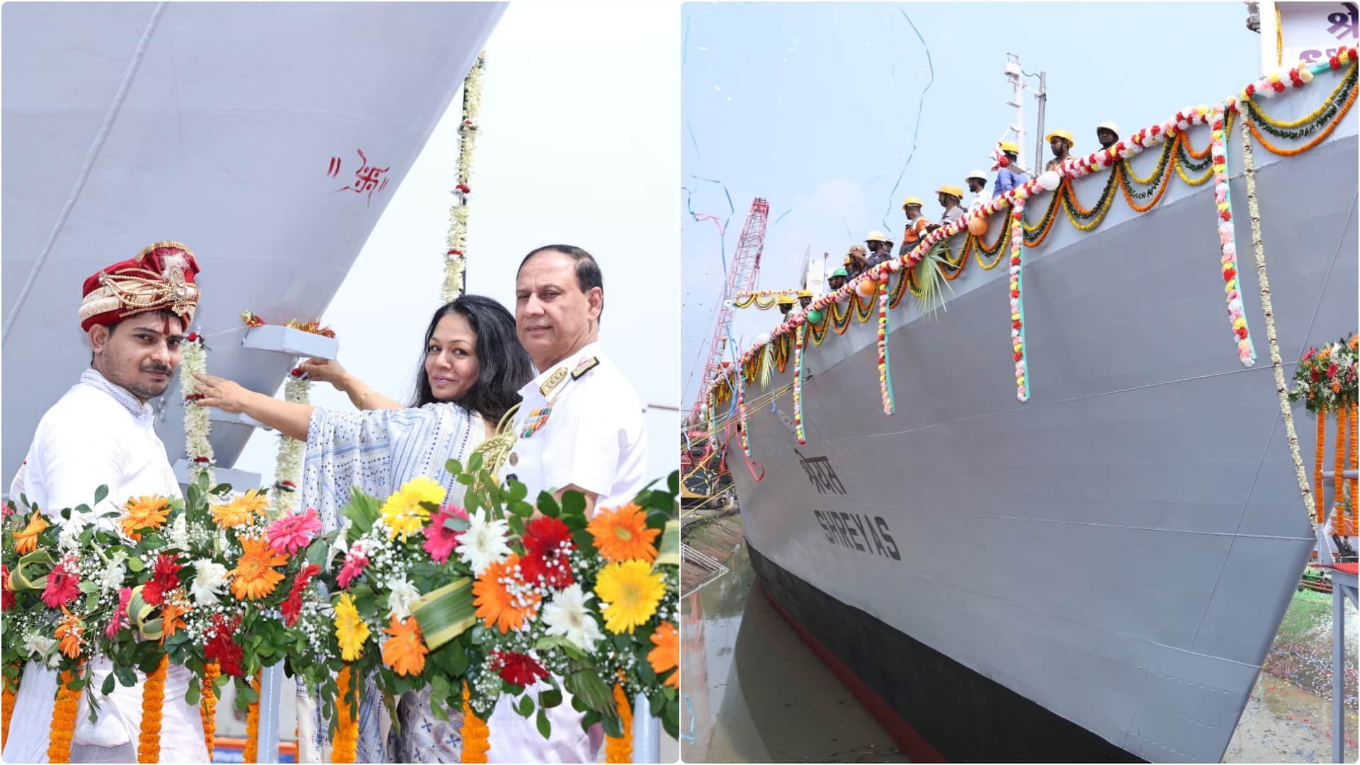 Launch of Navy's modern patrol vessel ‘Shreyas’; will enhance maritime security and surveillance capabilities.