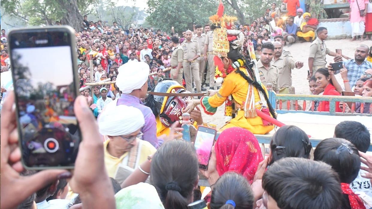 Ramnagar Ramlila severing of nose paved way for destruction of Lanka an emotional Bharat Milap at Lat Bhairav