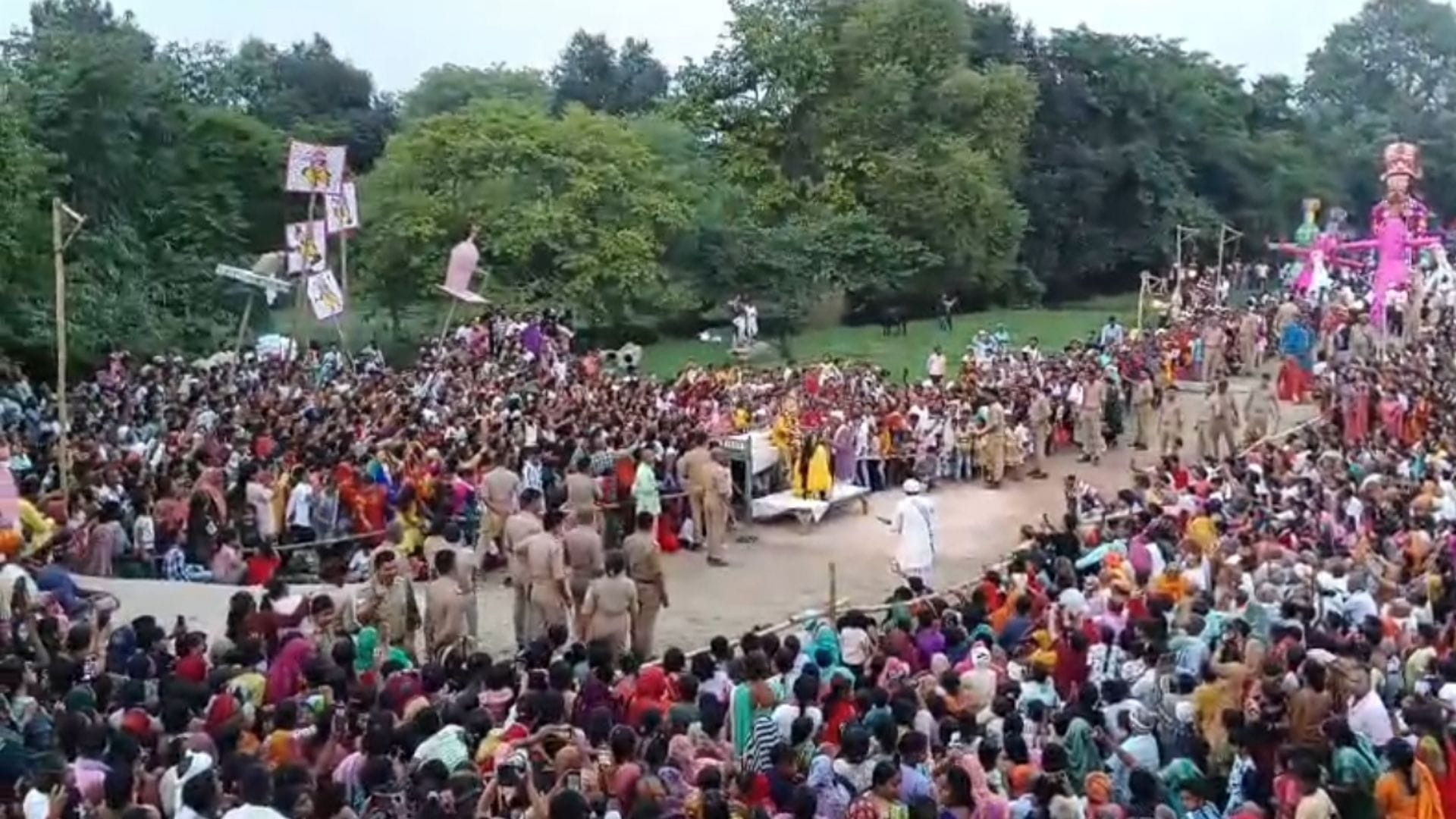 Ramnagar Ramlila severing of nose paved way for destruction of Lanka an emotional Bharat Milap at Lat Bhairav